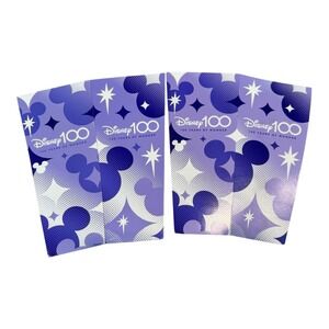 2 Walt Disney 100 Years of Wonder 2023‎ Cardboard Popcorn Bucket Purple Mickey